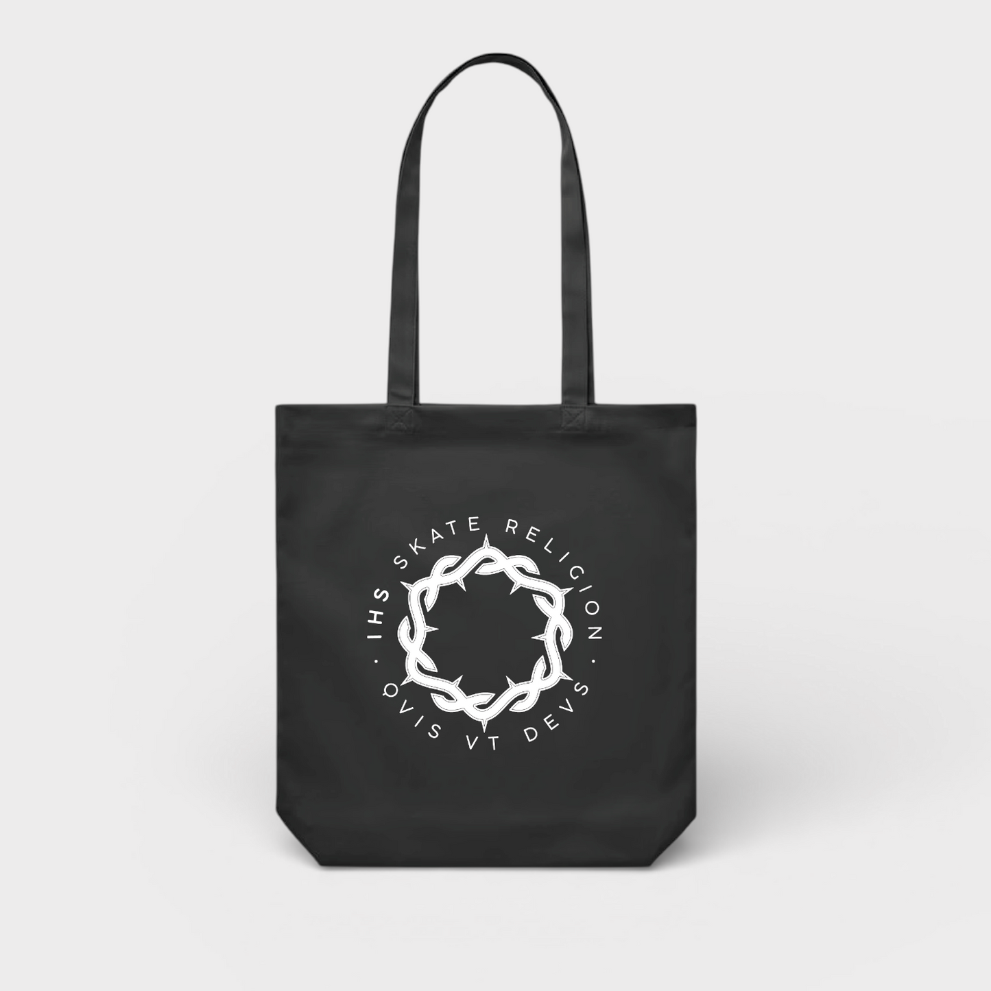 Bolsa de Compra Negra 'IHS Iconic Crown'