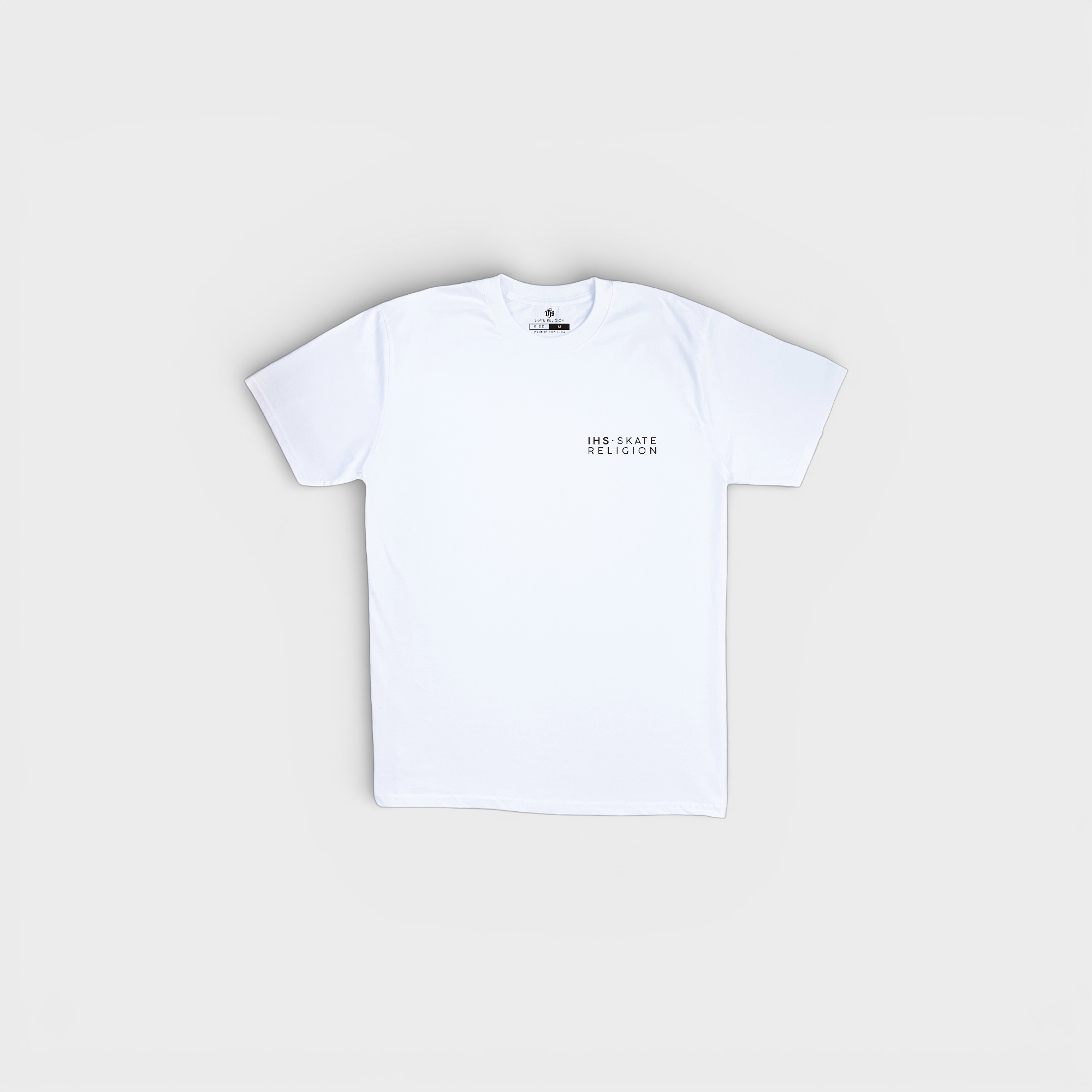 Camiseta Iconic Crown Blanca — IHS Skate Religion