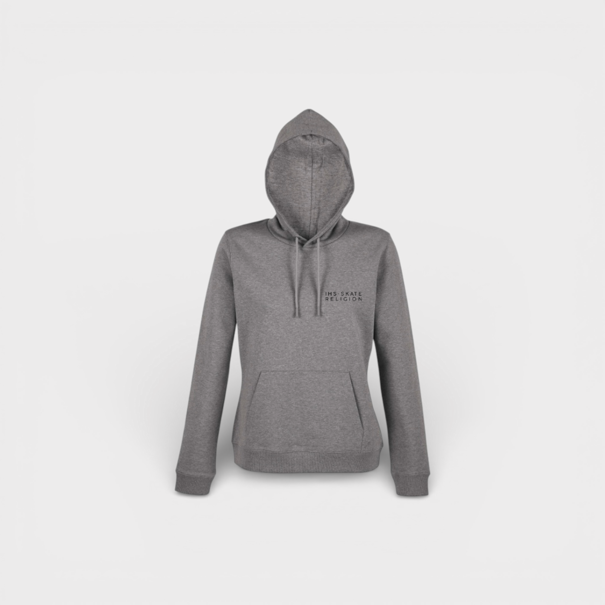 Sudadera Iconic Crown Gris — Mujer — IHS Skate Religion