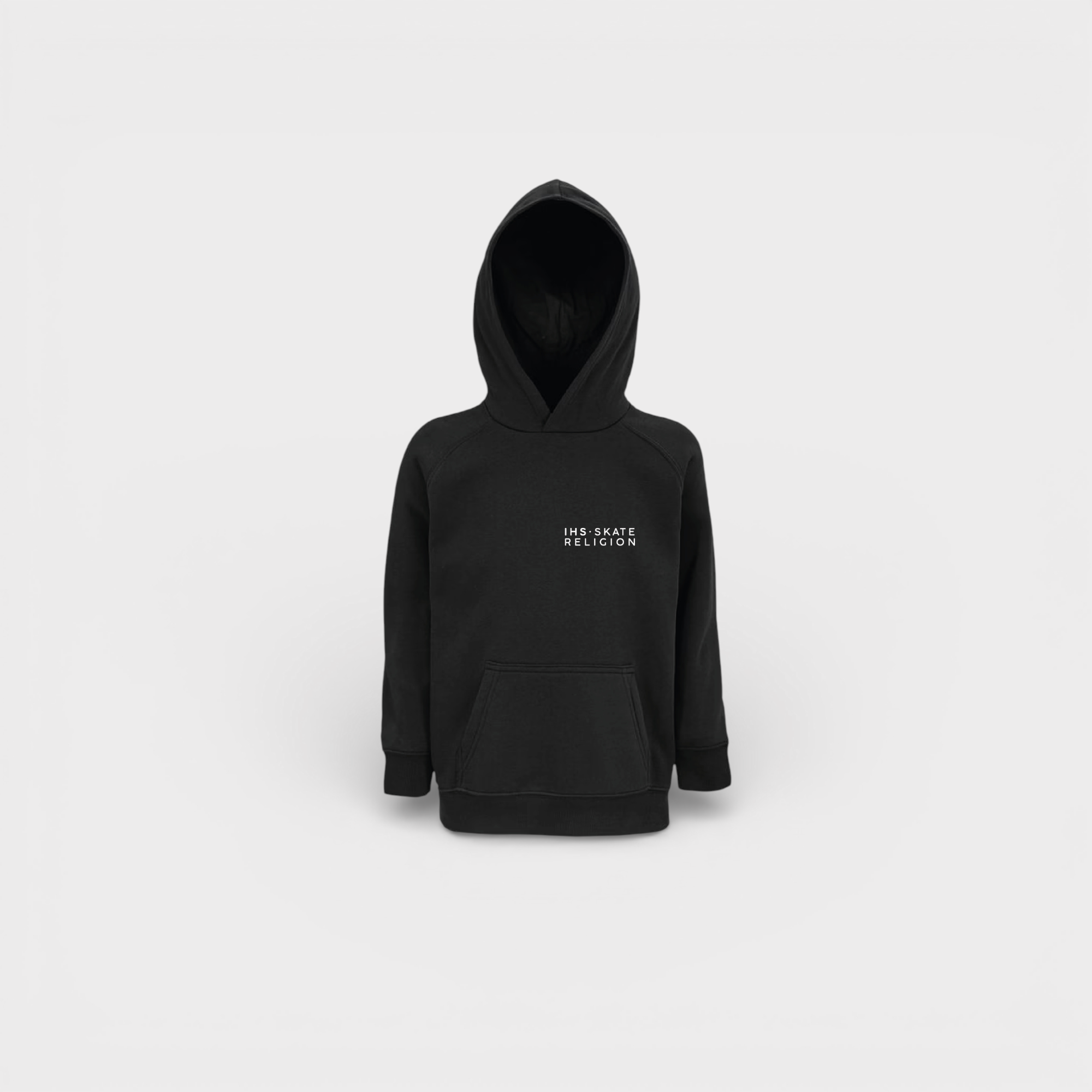 Sudadera Iconic Crown Negra — Niños — IHS Skate Religion