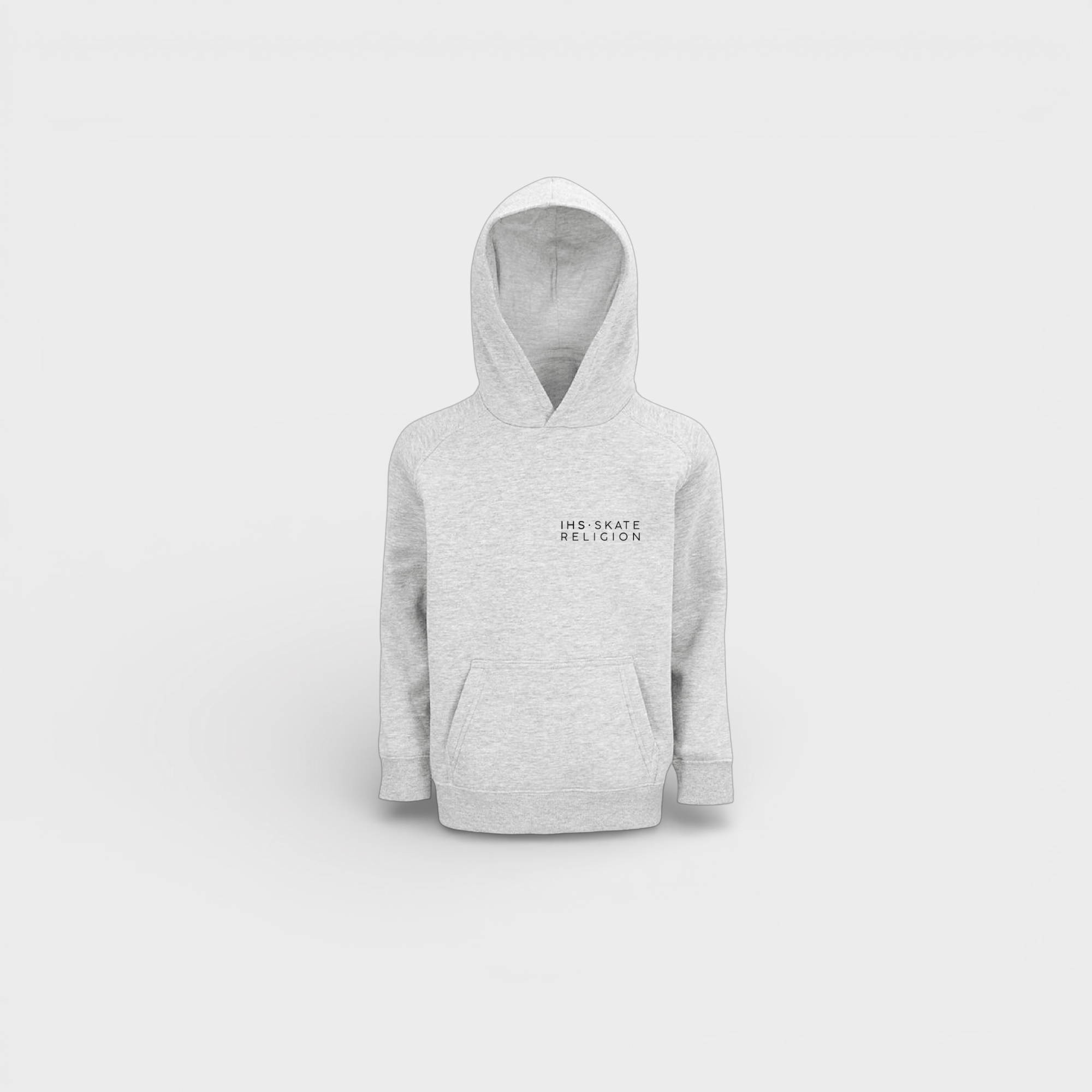 Sudadera Iconic Crown Gris — Niños — IHS Skate Religion