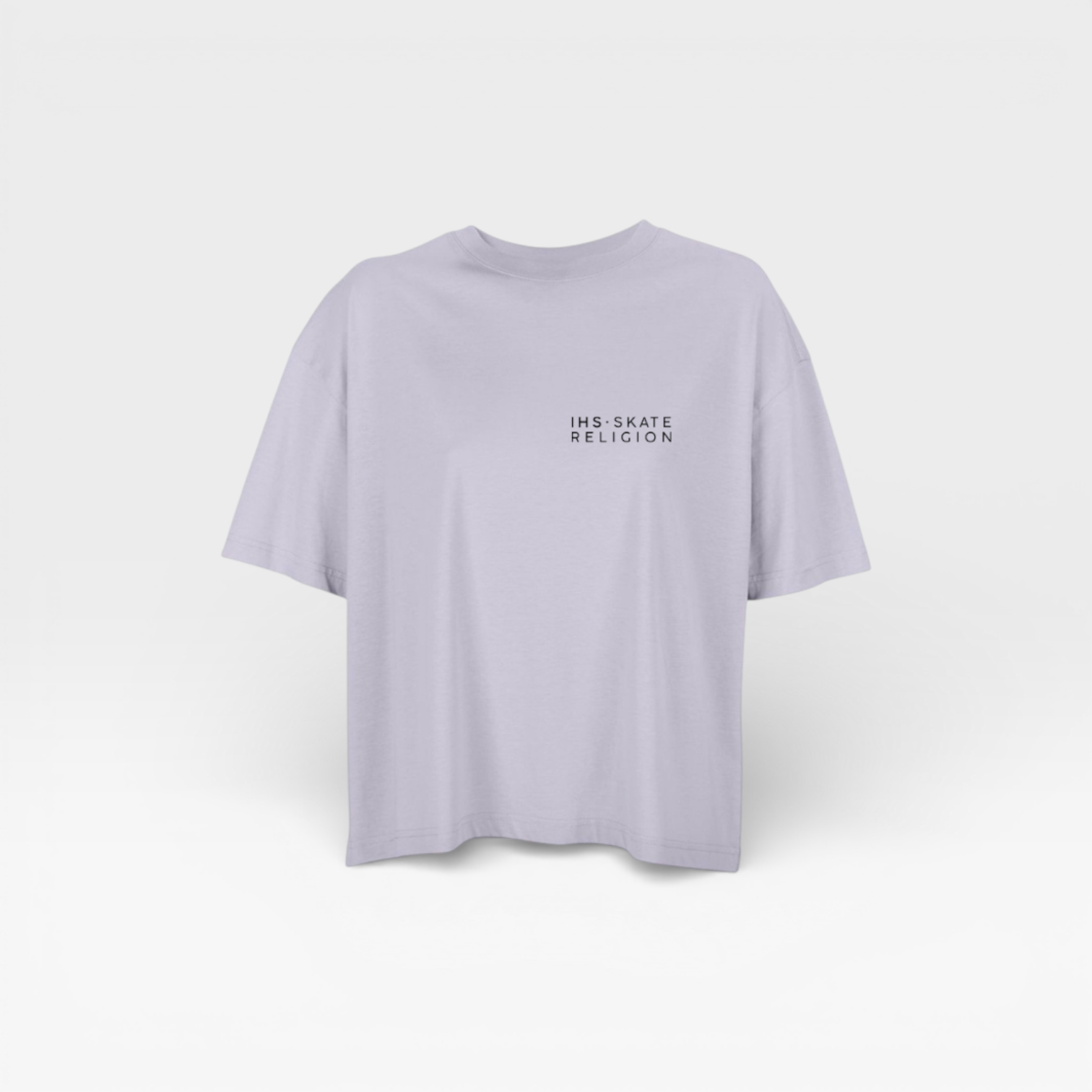Camiseta Boxy Iconic Crown Lila — IHS Skate Religion