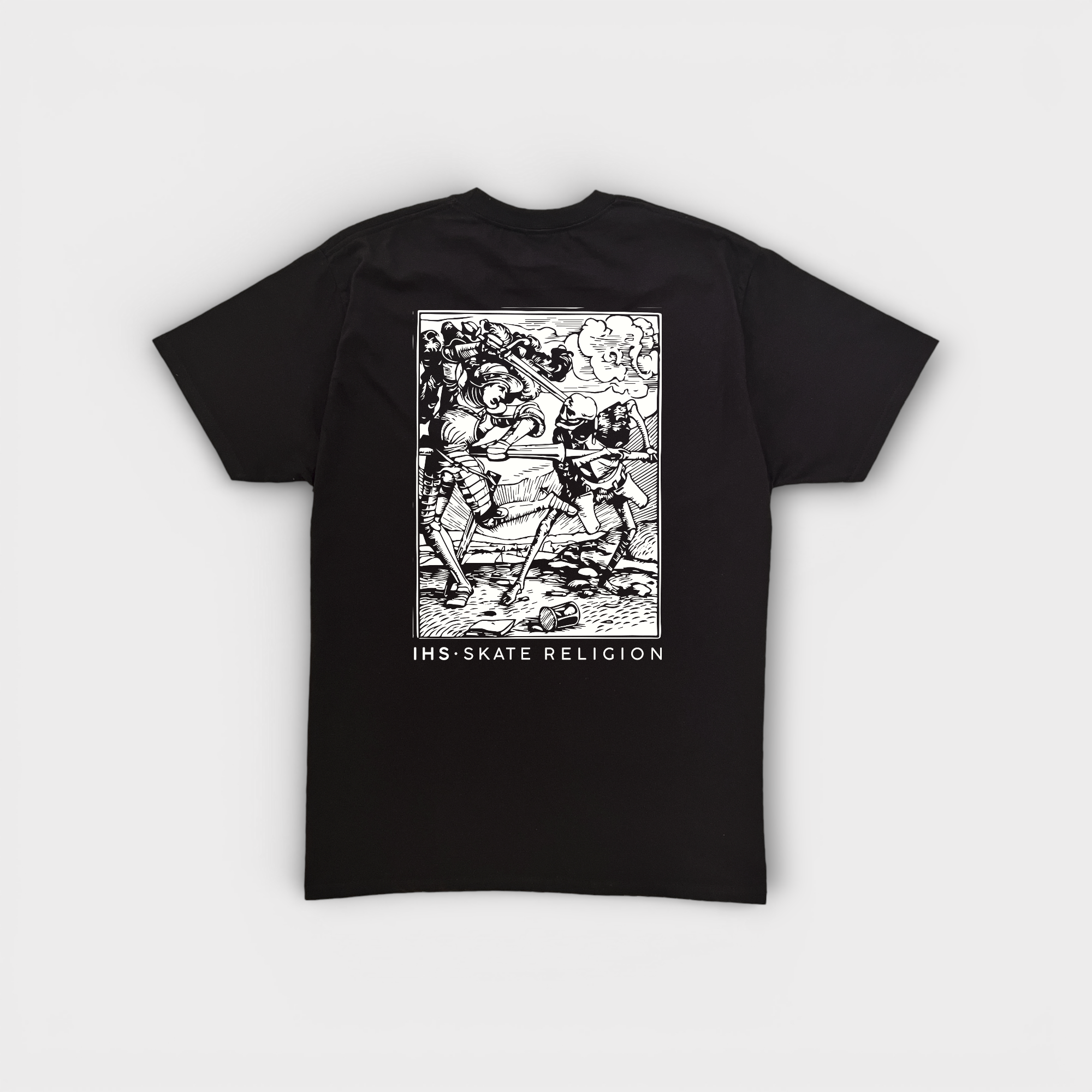 Camiseta Der Ritter Negra — IHS Skate Religion