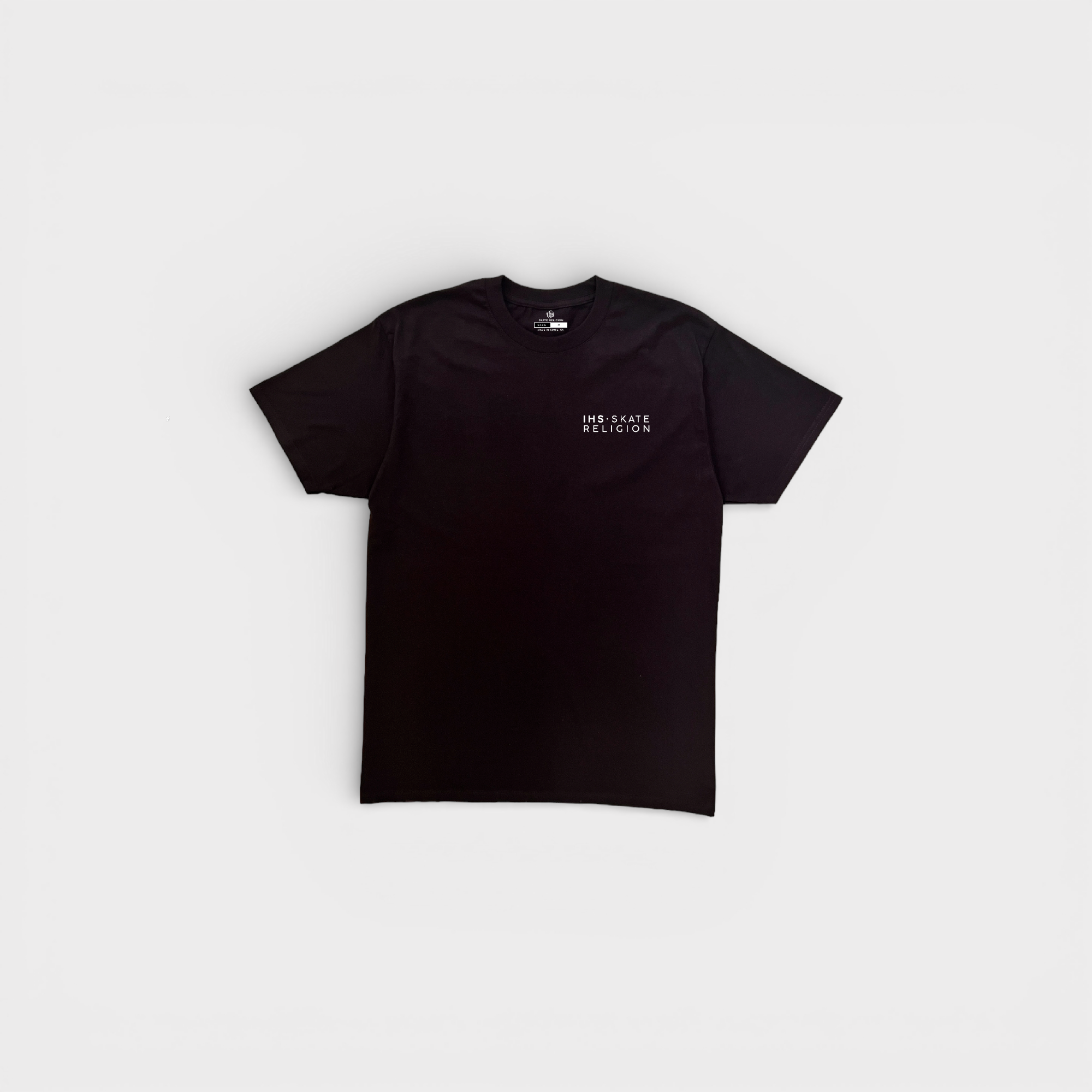Camiseta Iconic Crown Negra — IHS Skate Religion