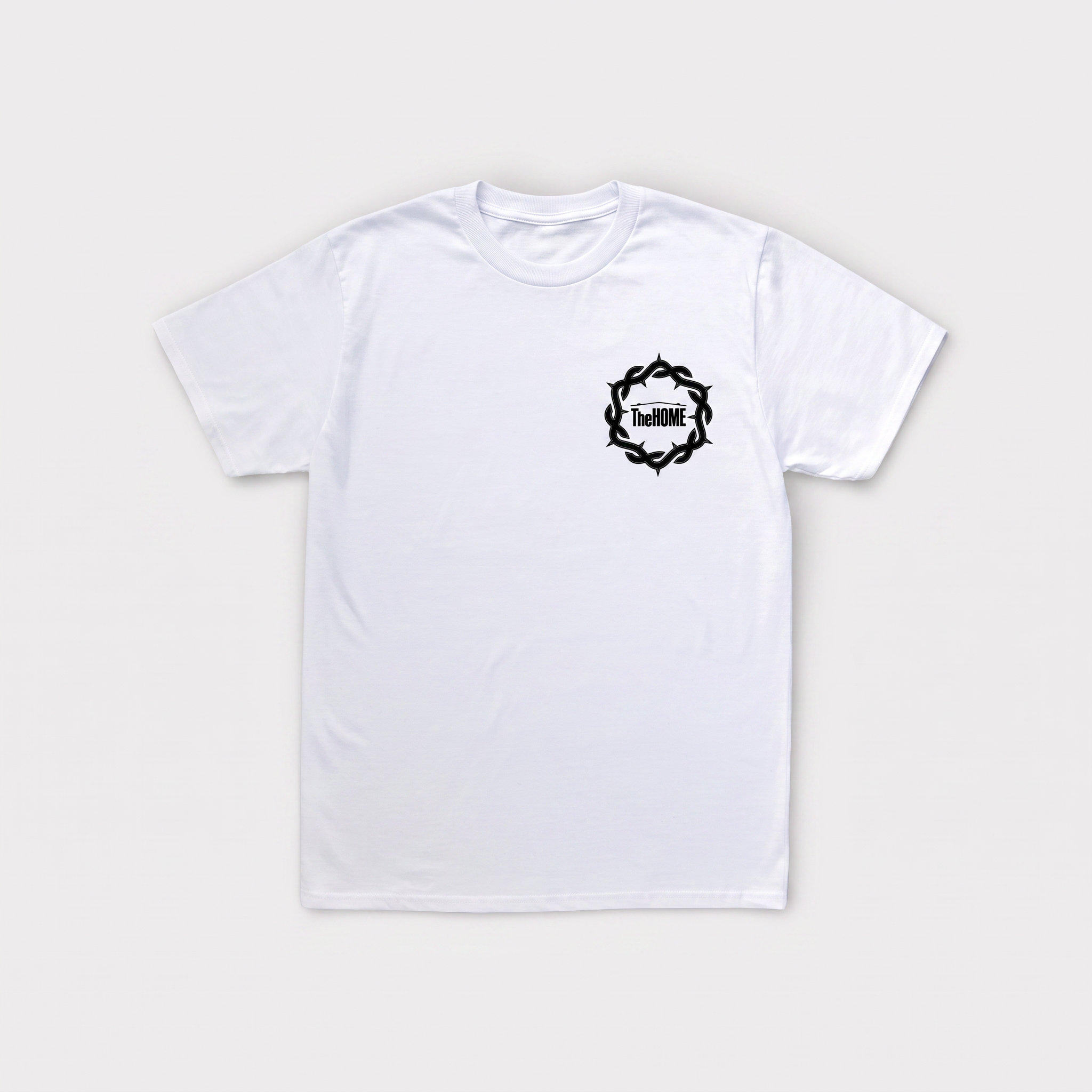Camiseta TheHOME × IHS — Roja — IHS Skate Religion
