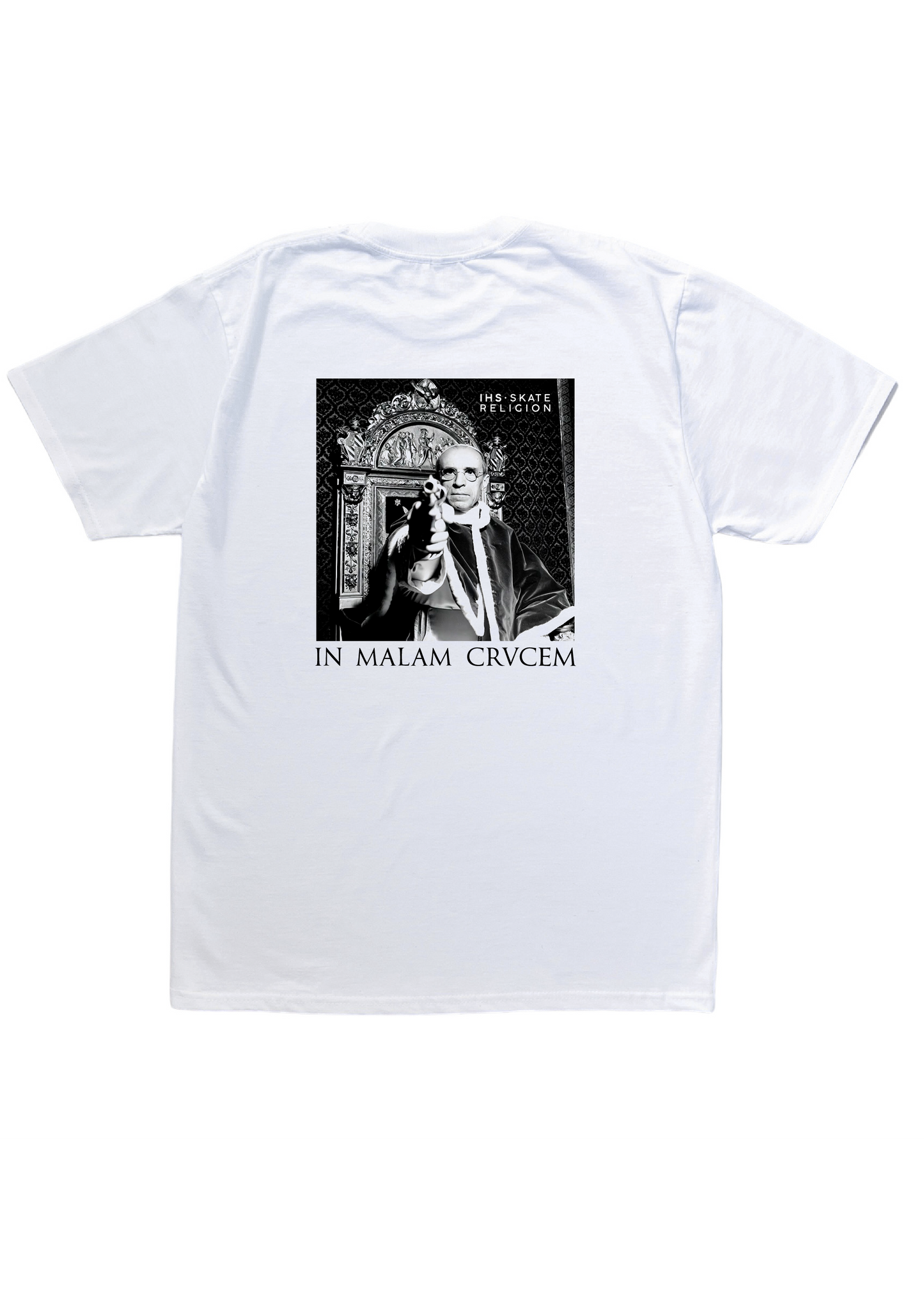 White 'In Malam Crucem' Tee