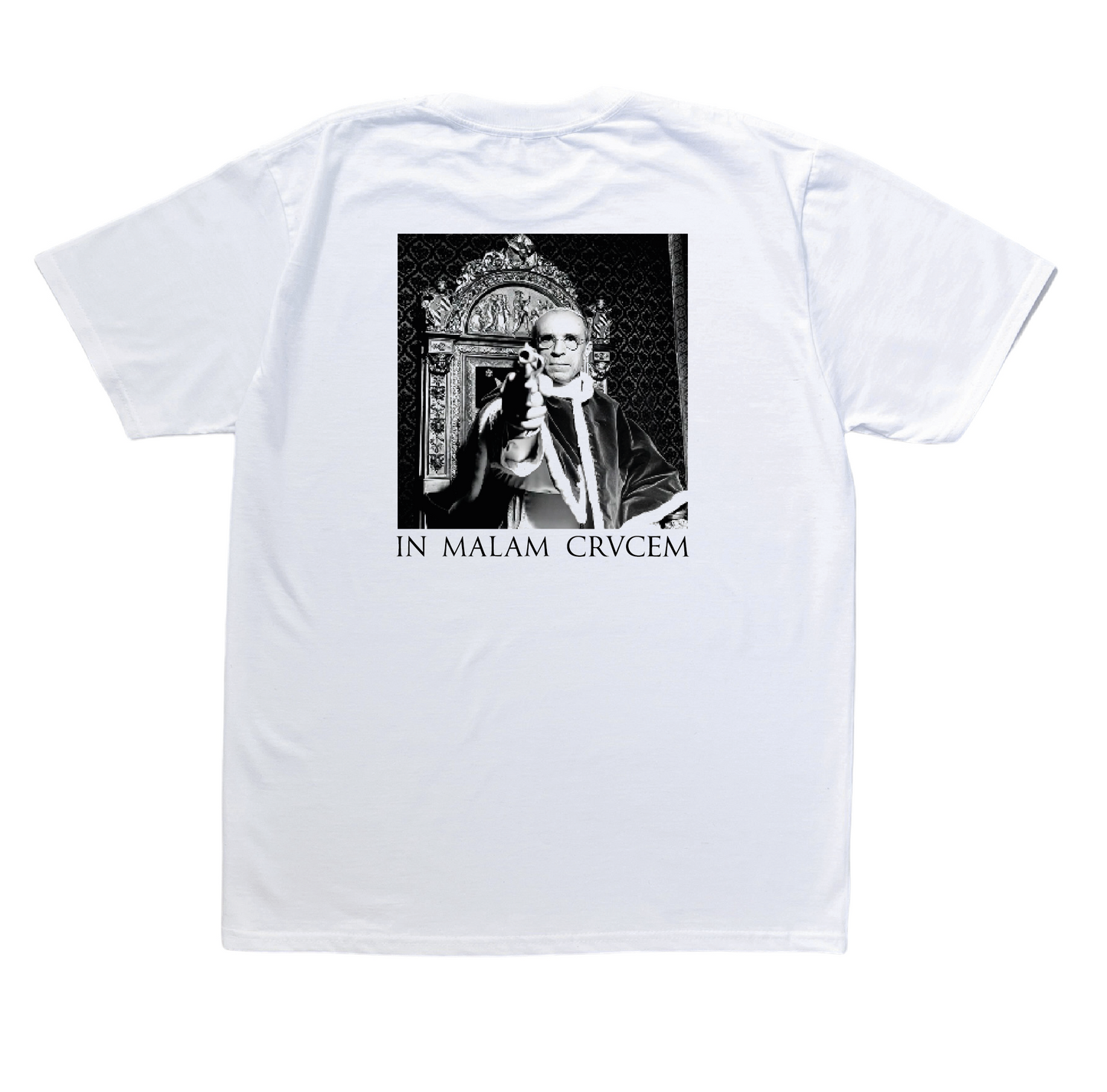 White 'In Malam Crucem' Tee
