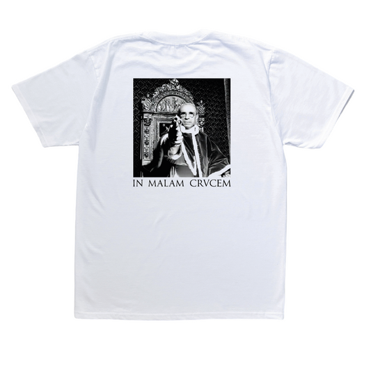 White 'In Malam Crucem' Tee