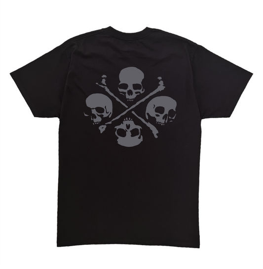 Blackletter IHS & Skulls Tee