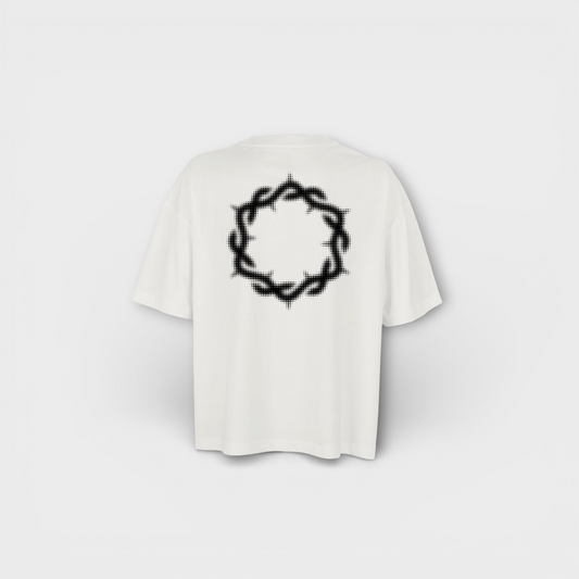 Women's Boxy Tee - Halftone Crown