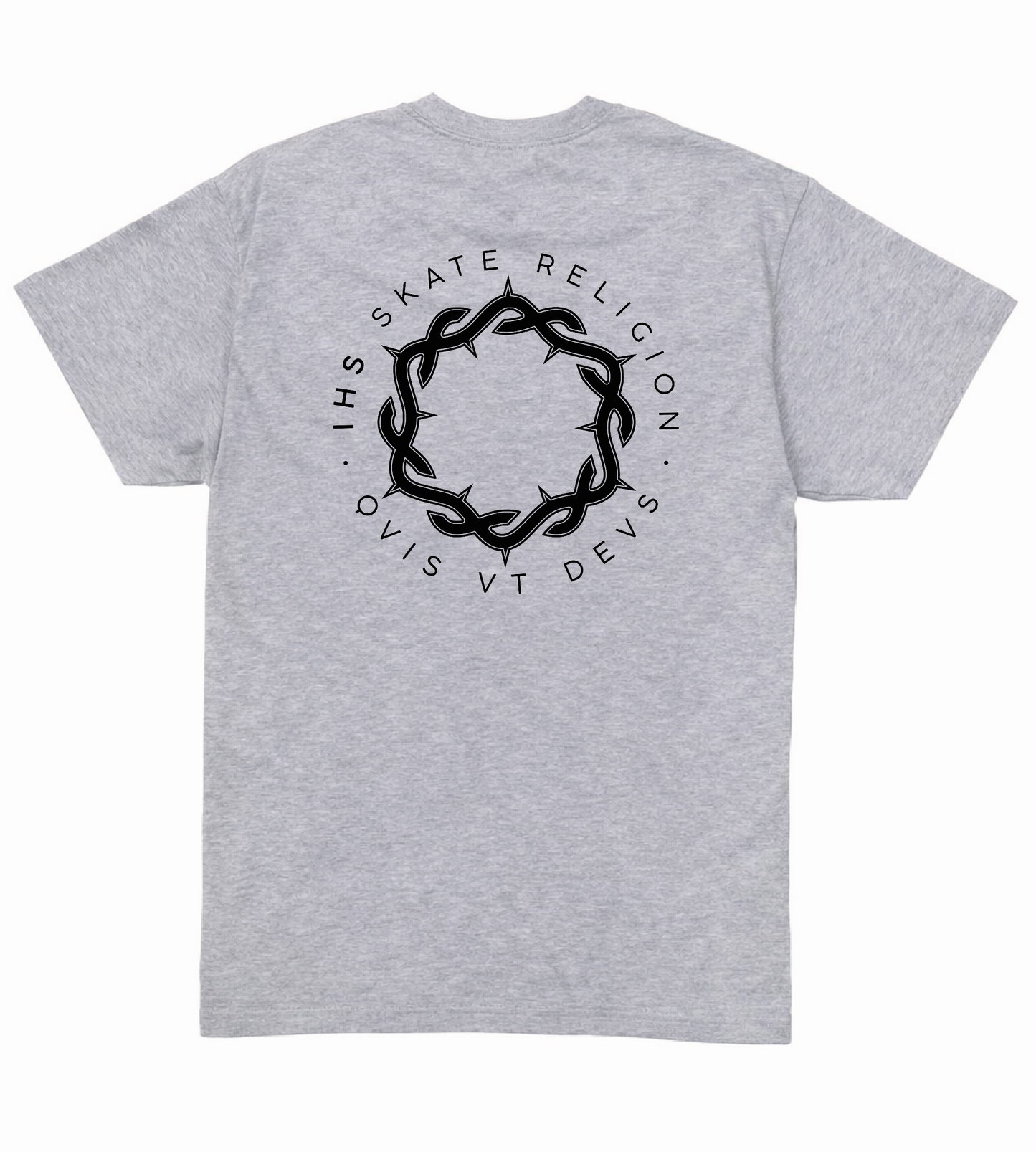 Grey Iconic ‘Qvis Vt Devs’ Tee