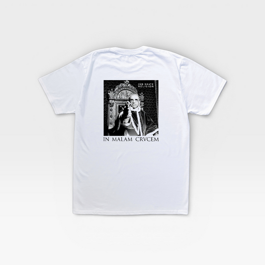 White 'In Malam Crucem' Tee