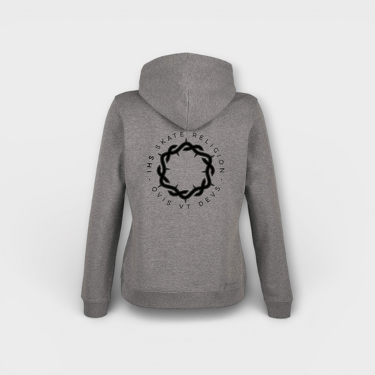 Sudadera Gris de Mujer 'Qvis Vs Devs'