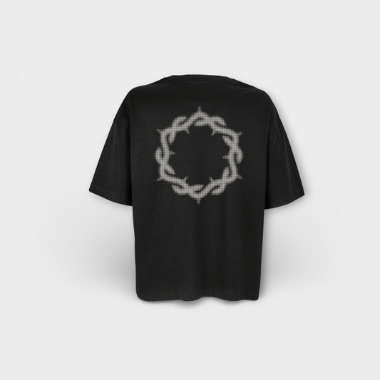 Women's Boxy Tee - Halftone Crown